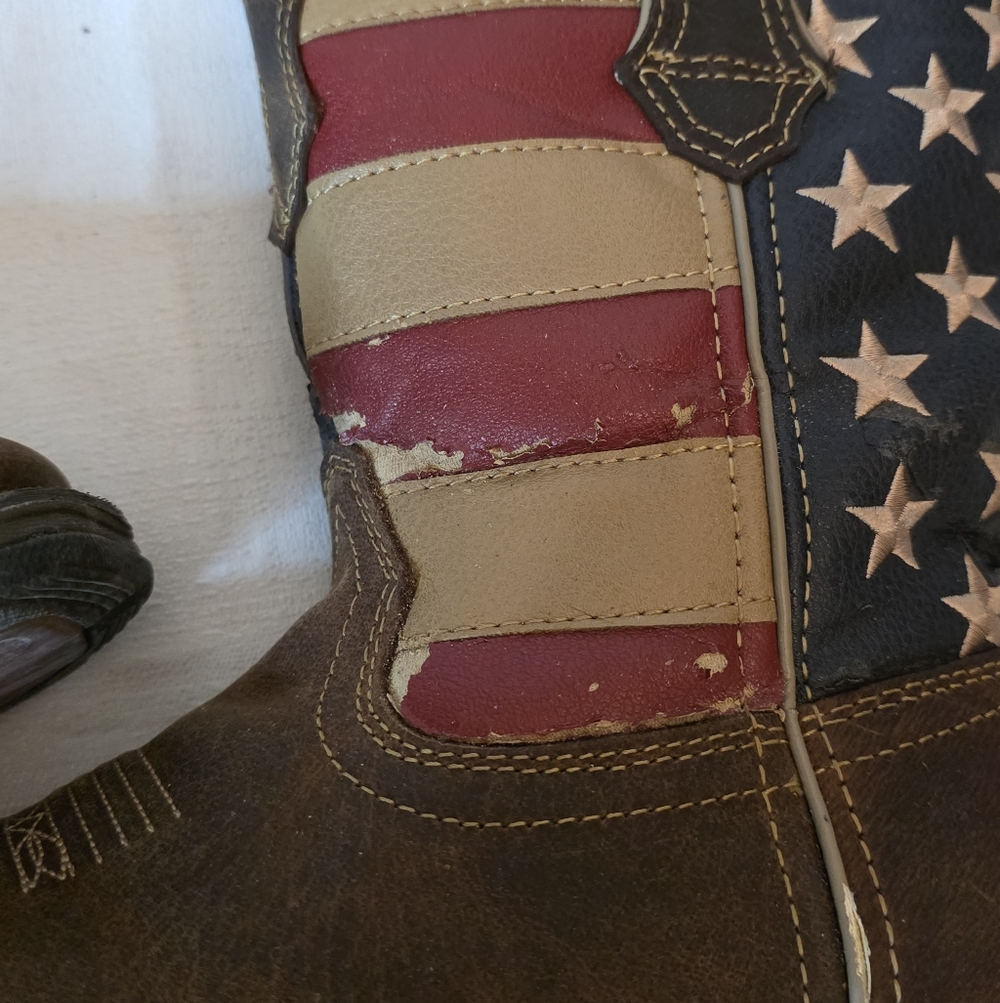 Durango 10" Lady Rebel American Flag Patriotic Western Cowgirl Boots Size 7.5 - Picture 8 of 11